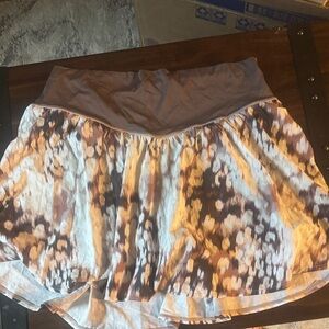 Aerie Brown and Cream Mini Skirt